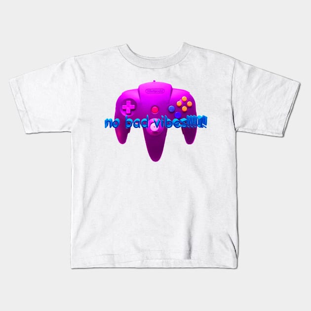 no bad vibes!!!1! Kids T-Shirt by miiiwu